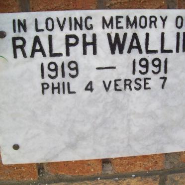 WALLIN Ralph 1919-1991