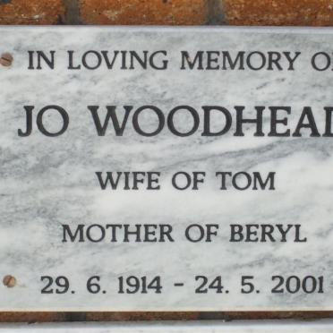 WOODHEAD Jo 1914-2001