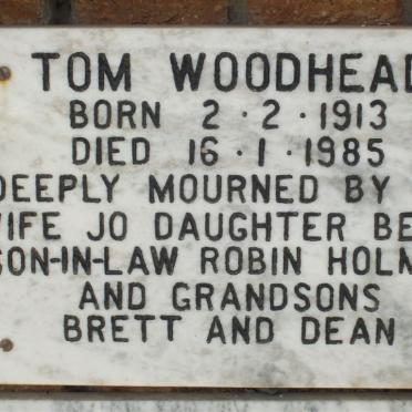 WOODHEAD Tom 1913-1985