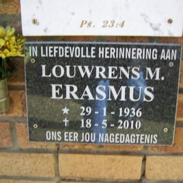 ERASMUS Louwrens M. 1936-2010