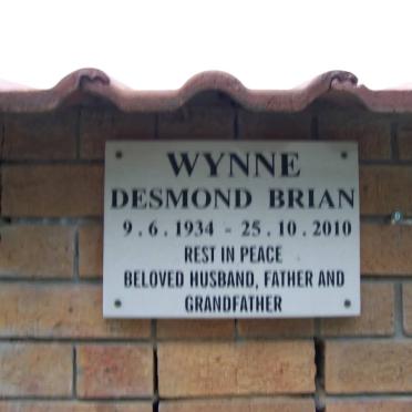 WYNNE Desmond Brian 1934-2010