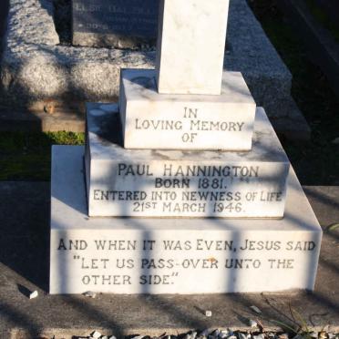 HANNINGTON Paul 1881-1946