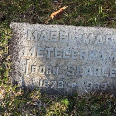 METELERKAMP Mabel Mary nee SEARLE 1878-1969