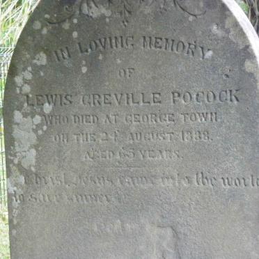POCOCK Lewis Greville -1888
