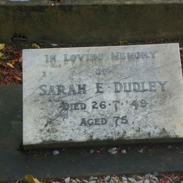 DUDLEY Sarah E. -1949