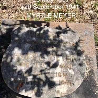 MEYER Myrtle nee V.D. HOVEN 1891-1941