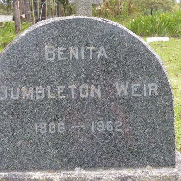 WEIR Benita, DUMBLETON 1906-1962