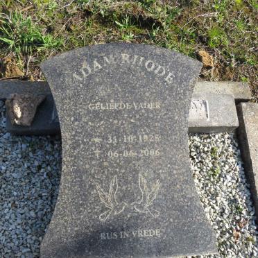 RHODE Adam 1925-2006