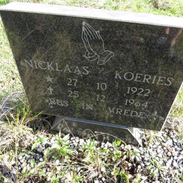KOERIES Nicklaas 1922-1964