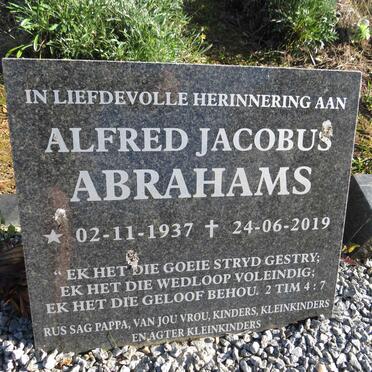 ABRAHAMS Alfred Jacobus 1937-2019