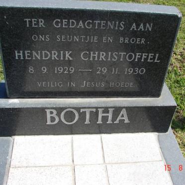 BOTHA Hendrik Christoffel 1929-1930