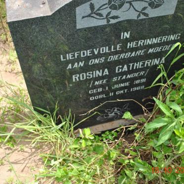 ? Rosina Catherina nee STANDER 1891-1968