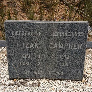 CAMPHER Izak 1972-1991
