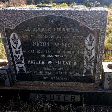 TRUTER Martin Weeber 1885-1941 & Matilda Helen Eveline KEYSER 1893-1976