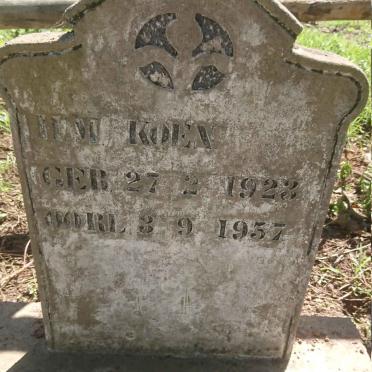 KOEN H.M. 1923-1957