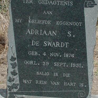 SWARDT Adriaan S., de 1876-1951