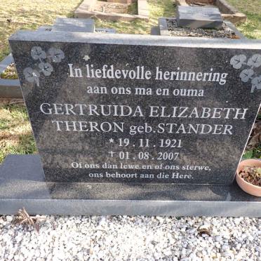 THERON Gertruida Elizabeth nee STANDER 1921-2007