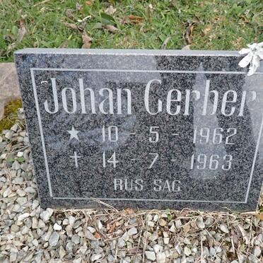 GERBER Johan 1962-1963
