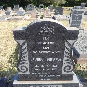 BOTHA Jacobus Johannes 1882-1971