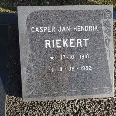 RIEKERT Casper Jan Hendrik 1910-1982