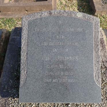 ? Paul Johannes 1879-1959