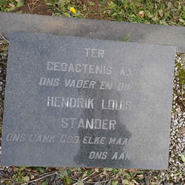 STANDER Hendrik Louis 