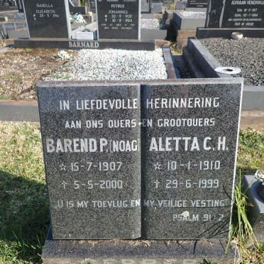 GERBER Barend P. 1907-2000 & Aletta C.H. 1910-1999