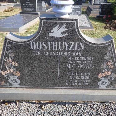 OOSTHUYZEN M.G. 1908-1986