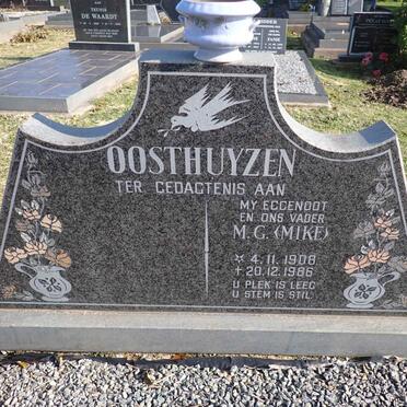 OOSTHUYZEN M.G. 1908-1986
