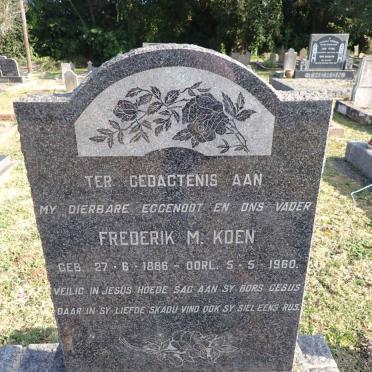KOEN Frederik M. 1886-1960