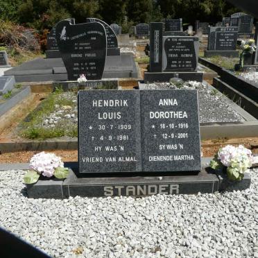 STANDER Hendrik Louis 1909-1981 &amp; Anna Dorothea 1916-2001