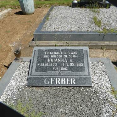 GERBER Johanna K. 1900-1985