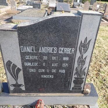 GERBER Daniel Andries 1881-1971