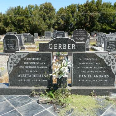GERBER Daniel Andries 1912-1983 &amp; Aletta Herlina 1918-2004
