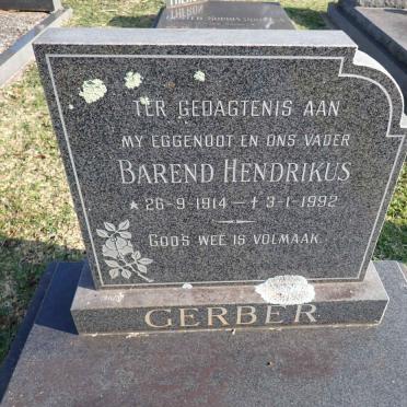 GERBER Barend Hendrikus 1914-1992