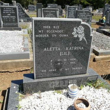 GERBER Aletta Katrina 1906-1983