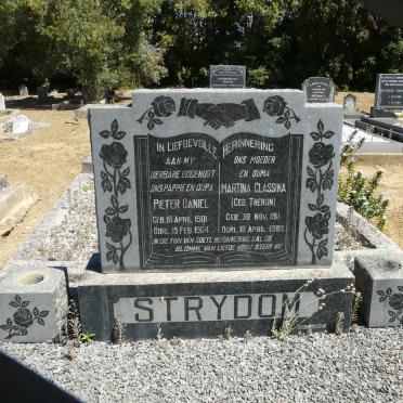 STRYDOM Peter Daniel 1901-1964 &amp; Martina Classina THERON 1911-1980