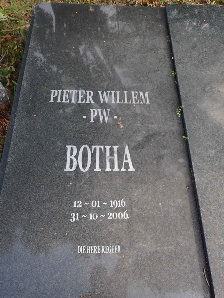 BOTHA Pieter Willem 1916-2006 & Anna Elizabeth 1922-1997 _1