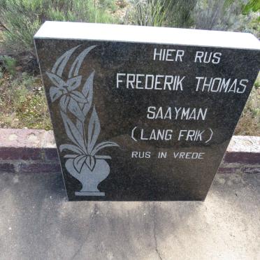 SAAYMAN Frederik Thomas 