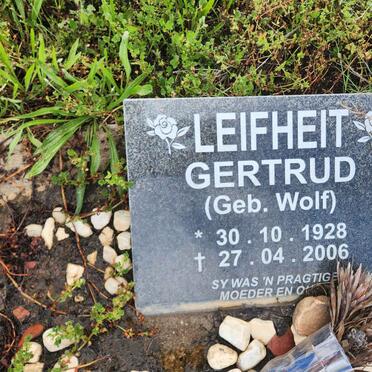 LEIFHEIT Gertrud nee WOLF 1928-2006