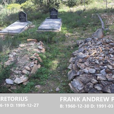 PRETORIUS Alec 1935-1999 :: PRETORIUS Frank Andrew 1960-1991