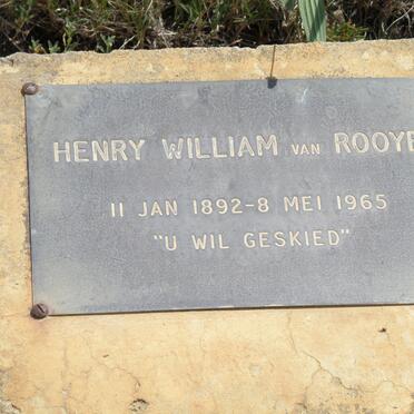 ROOYEN Henry William, van 1892-1965