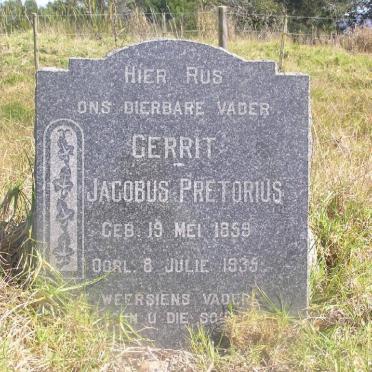 PRETORIUS Gerrit Jacobus 1859-1935