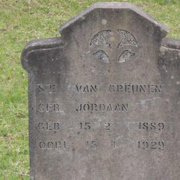 GREUNEN S.E., van nee JORDAAN 1889-1929