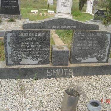 SMUTS Julius Gittleshon 1887-1962 &amp; Maria Dorothea CAMPHER 1886-1958