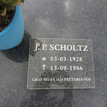 SCHOLTZ J.P. 1928-1986