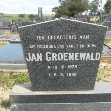 GROENEWALD Jan 1928-1986