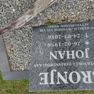 CRONJE Johan 1956-2016