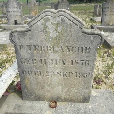 TERBLANCHE P. 1876-1950
