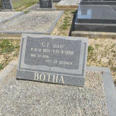 BOTHA G.E. 1921-1988